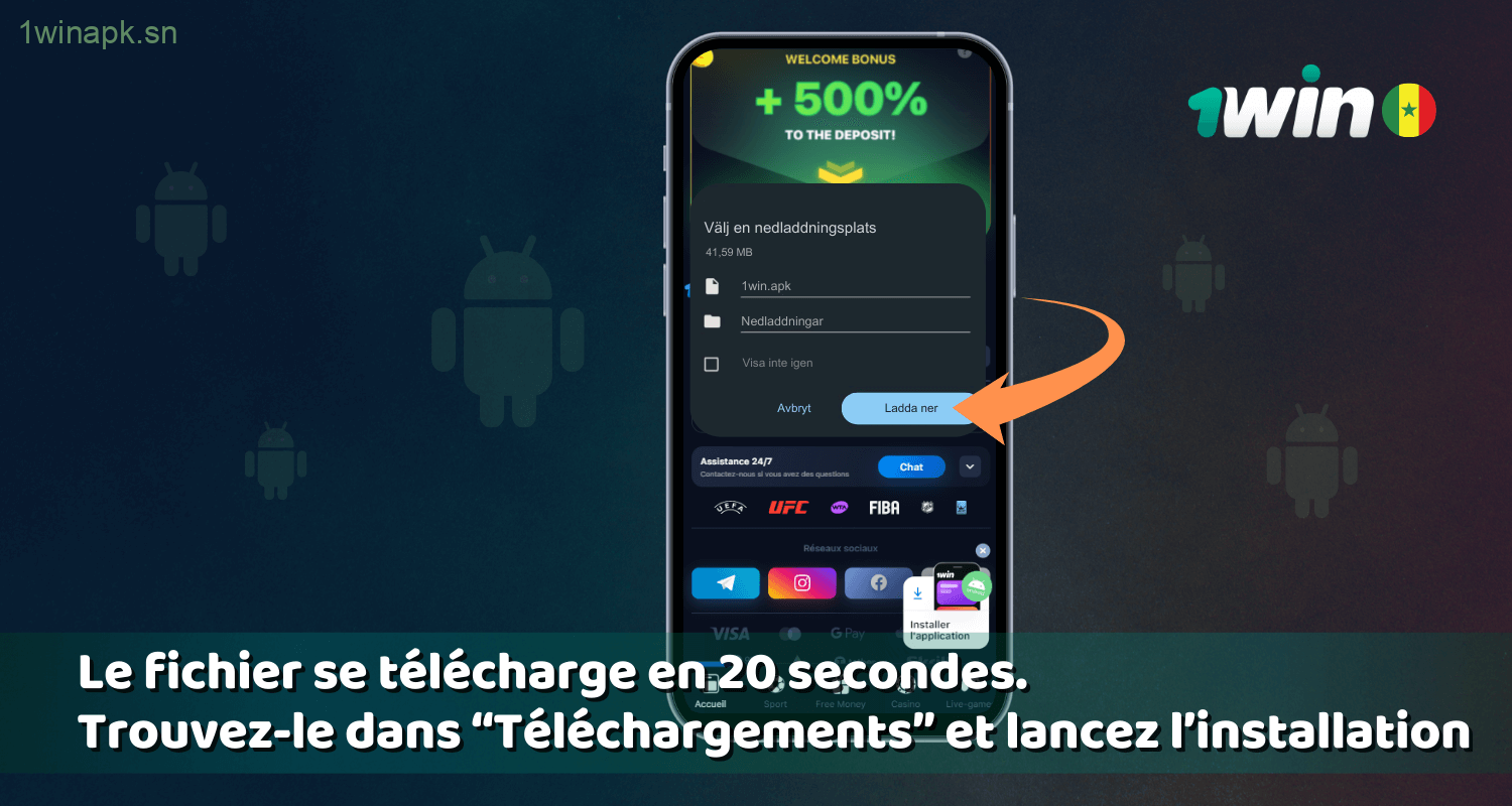 Liste des appareils Android compatibles avec l'application 1win Sénégal