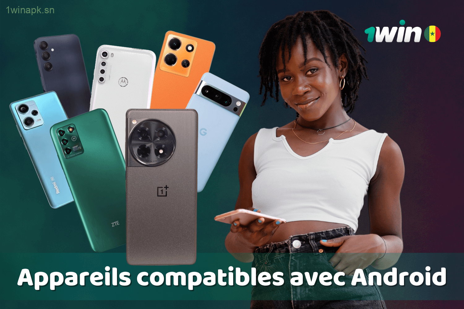 Appareils Android pris en charge par l'application 1win au Sénégal