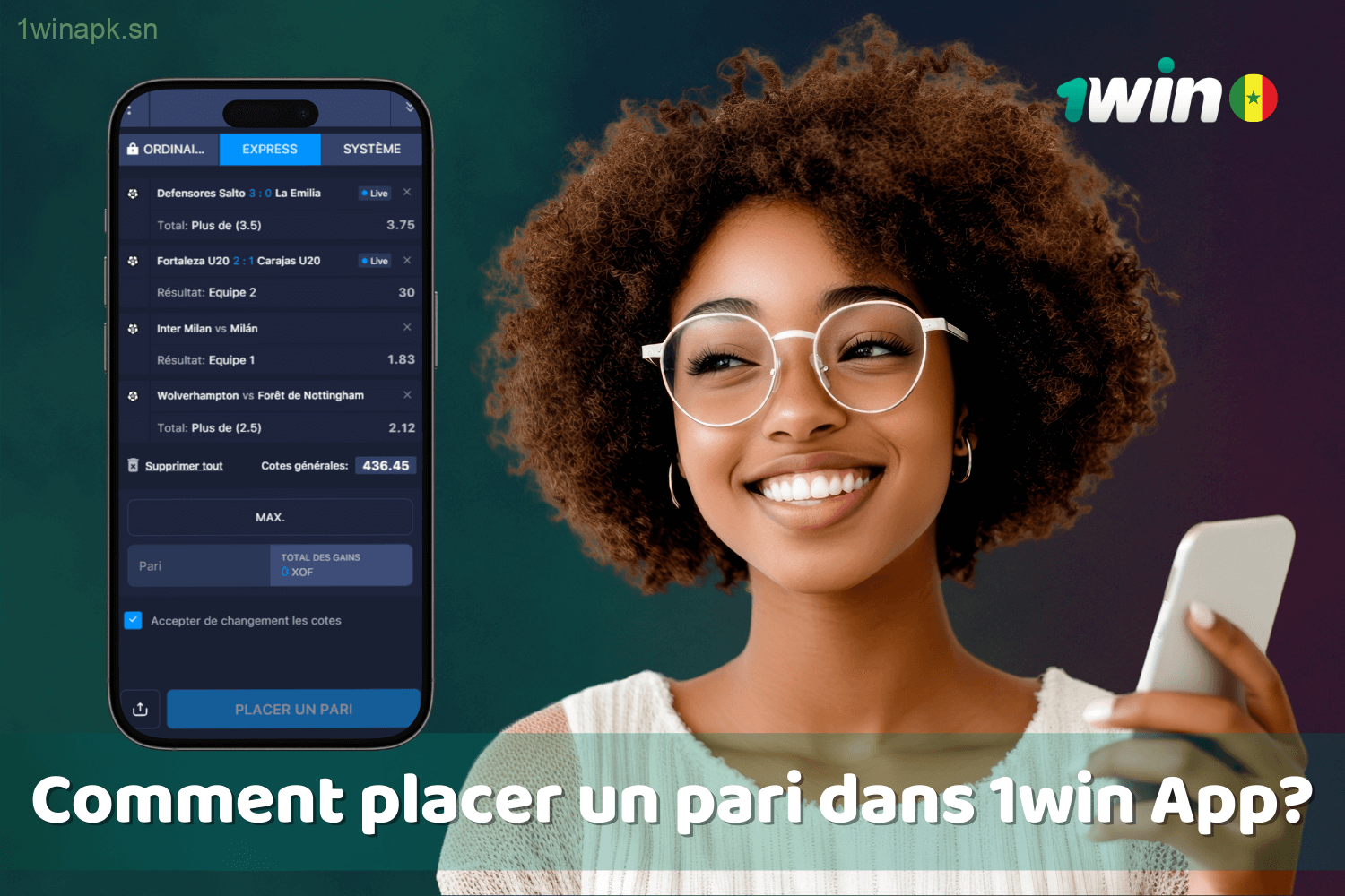 Guide pour placer vos paris via l’application 1win au Sénégal