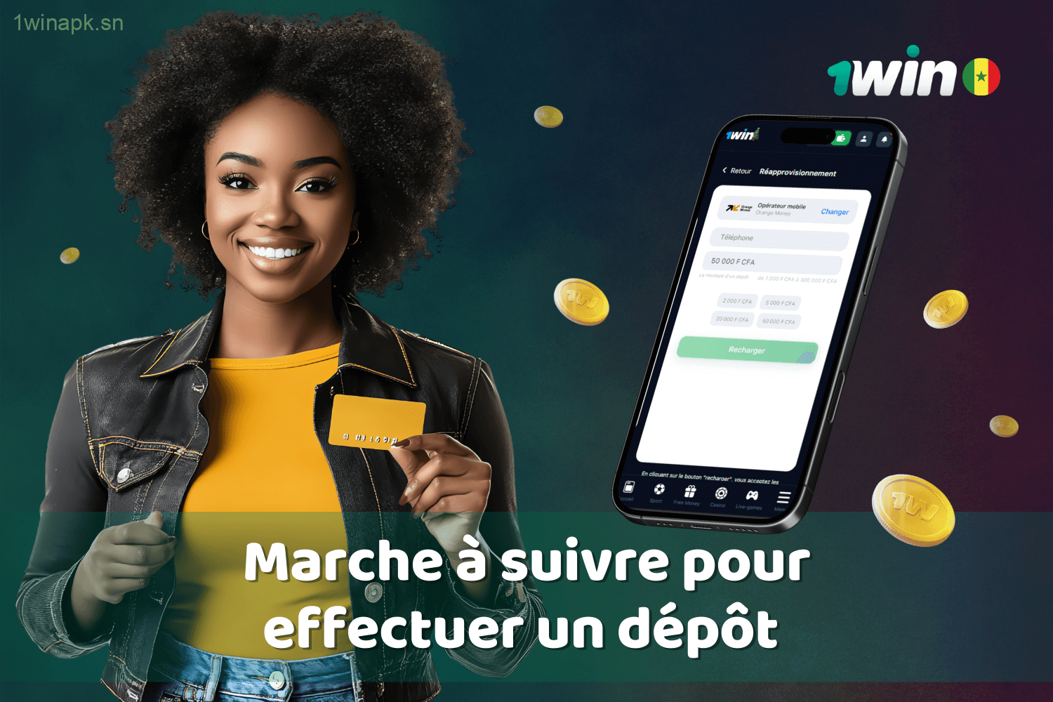 Outils disponibles pour réaliser des dépôts via 1win au Sénégal